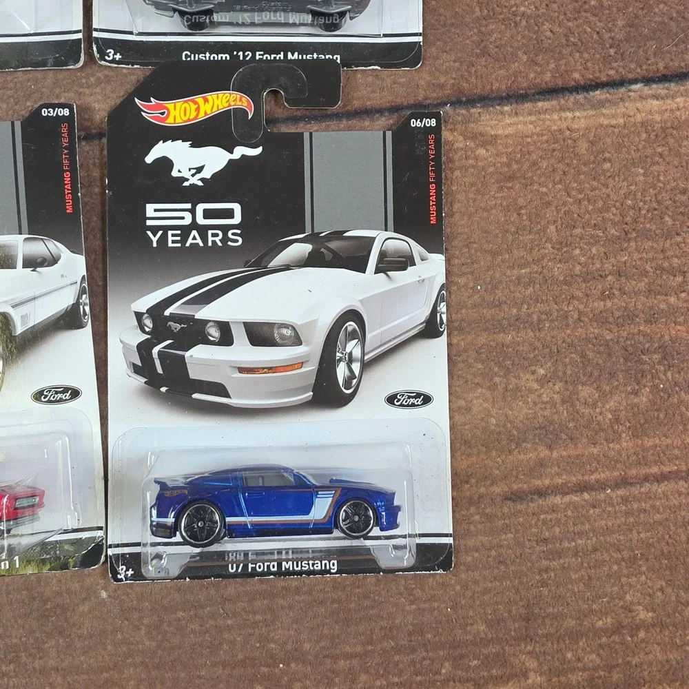 Hot Wheels Ford Mustang 50th Anniversary Set Kids 1:64 Multi Good Diecast 6pc